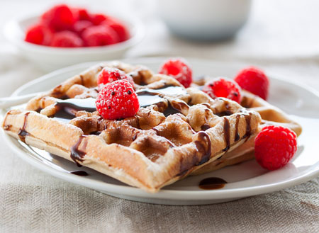 When you buy a piece of waffle, you get the same order for free