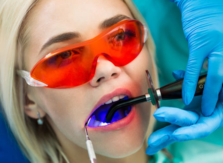 Laser teeth whitening package at \